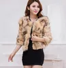 Womens Fur Faux Plazson Chamarras Para Mujeres Kort kappa för 34 ärm överrock Vinter TOP 231010