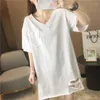 Women's Sleepwear Arrival Knitted Cotton Sleep Lounge Dress Big Girls Cute Nightgowns Sleepshirts Nightwear Shirts Homewear