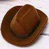 Jewelry Boxes 1Pcs Creative Cowboy Hat Shape Rings Box Velvet Display Storage Case Packaging 231011