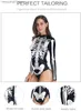 Costume a tema Halloween Stage Come Sexy Slim Comodo Body Cerniera Collo alto Manica lunga Tute Costume intero T231011