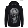 Loose Plein Omkw Philipps Skull pp BEAR Personality Brand Pullover Felpe con cappuccio da uomo Felpe caratteristiche PP Warm Thick Rhin Felpa Hip-Hop UK36