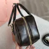 Top Bowling bag square tote bag lady handle briefcase leather designer totes handbags Cool Street Shoulder Bags For Women Brown Purse 231011