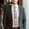 Papillon Cravatta floreale retrò Bellissimo design hippie Collo elegante classico per uomo Colletto di qualità per il tempo libero Accessori per cravatte personalizzate