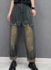 Женские джинсы Vefadisa, осень-зима 2023, черные повседневные персонализированные прямые брюки со стразами, модные модные брюки для девочек ZY2786