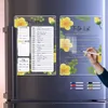 Magneti per il frigorifero Lavagna per appunti settimanale in acrilico trasparente ad assorbimento magnetico tridimensionale con adesivo cancellabile per frigorifero 231010
