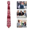 Lazos de arco Corbata para hombre Cuello de piel de serpiente Estampado de serpiente rosa Retro Diseño de collar de moda Cosplay Accesorios de corbata de calidad para fiesta