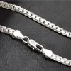2020 nueva cadena de moda de 5mm collar de plata de ley 925 colgante joyería para hombres collar de lado completo 3292