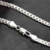 2020 NY 5MM Fashion Chain 925 Sterling Silver Necklace Pendant Men smycken Hela sidan Halsband3292