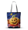 New Halloween handbag canvas bag large gift bag pumpkin head candy bag shoulder bag wholesale