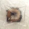 15cm Fluffy Raccoon Fur Ball Keychain Real Fur Key Chains Pompom Keychain Pompon Keyring Charm Women Bag Pendant300J