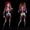 Tema kostym halloween kommer för kvinnor barn ros skelett skrämmande cosplay sexig jumpsuit carnival klänning upp fest flicka rompers dag av de döda t231011