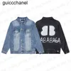 23SS Designer Mens Denim Jacket Woman Casual Loose Jackets Classic Wash Rhinestone Outerwear Autumn Sun Protection Womens Mens Coat Jacket