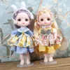 Dolls 16cm BJD Doll Full Set 13 Moveable Joint Cartoon Dress Bjd Toy Smile Face est Make Up Toys Girls Gift 231011