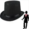 Berets Hat For Roaring 20s Party Magician Victorian Era Costume Black Headpiece Men Dress Accessory