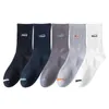 Men's Socks 5Pairs Cotton Breathable Casual Sock Solid Color Striped Spring Summer Thin Sweat-absorbing Sports Tube Man