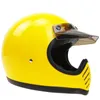 Caschi moto 2023 Casco vintage leggero DOT ECE omologato Casco retrò Moto integrale Cafe Racer con visiera staccabile