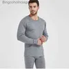 Men's Thermal Underwear Men 100% Merino Wool Winter 250gsm thickness Thermal Warm Underwear set Breathable Tops Pants SetL231011