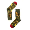 Chaussettes pour hommes Kawaii drôle Harajuku plante pour hommes équipage Sox dessin animé coton couple bonneterie tube moyen femmes fleur