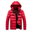 Piumini bomber in piumino metallizzato da uomo impermeabili Piumini invernali lucidi con cappuccio con zip addensare Parka da baseball Capispalla 2RFVV