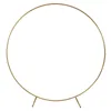 Party Decoration Round Arch Backdrop Stand Iron Circle Wedding For Valentine's Day Birthday Christmas 6.7ft Gold