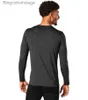 Herrens termiska underkläder 100% Merino Wool Base Layer Men Merino Wool Thermal Long Sleeve Men Underwear Top Baselayer Shirts Breattable USA Sizel231011