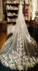 Luxury Cathedral Wedding Veils With Comb One Layer Flowers Appliqus Long Bridal Veil Custom Make 3m Long 3M Wide Bride Accessories8192686