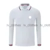 Mens winter coats Men's Basic Clothing Designer Brand Men's Cotton Long Sleeve Polo Shirt White Shirt T-shirt Embroidery Badge Large Men's Clothing S-6XL