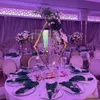 Decorative Objects Figurines 4pcs 6pcs 10 pcs Wedding Gold Metal Tall Diamond Table Centerpieces With candle holder for wedding backdrop arch stage decor 231010