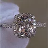 Size5 6 7 8 9 10 Victoria Weick Jewelry 925 sterling silver filled White sapphire Gem Zirconia gold Women Wedding Engagement band 3426