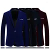 Costumes pour hommes 2023 Manteau de haute qualité Mode Business Canary Version coréenne Casual Slim Beau Quatre Saisons Polyester Blazers M-5XL