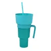 ПП пластиковая чашка для кока-колы с соломенной чашкой и жареной курицей, попкорном и картофелем фри, креативный держатель для закусок, чаша без BPA i1020