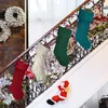 Boże Narodzenie wełniane wełniane skarpetki 14*46 cm Ozdoba drzewa świątecznego Święta Cukierki Bag Dift Dift Socks Prop Socks Party Wiselant Dekoracje
