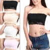 Intero-Brand New delle Donne Sexy Del Merletto Casual Crop Boob Tube Top A Fascia Reggiseno Senza Spalline Senza Soluzione di Continuità Solido Nero Bianco Rosa Nudo B3289R