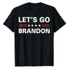 Camisetas Unisex 100% de algodón Lets Go Brandon, divertidas camisetas Vintage para hombre, novedad, camiseta de gran tamaño, camiseta informal para mujer 227s
