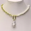 Sautoirs 3 brins 45mm collier de perles perles naturelles pendentif lien chaîne en métal femmes cadeau bijoux 9796 231010