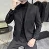 Men's Suits Autumn And Winter Will West Slim Fashion Handsome Leisure British Wind Trend Business Large Size Suit