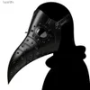 Costume Accessories Halloween Party Come Mask Plague Doctor Mask Festival Prom Performance Funny PU Leather MaskL231011