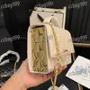 Trend kadınlar mini krom lüks crossbody çanta deri metal patchwork kapitone el çantası klasik omuz omuz çantası çok cep tasarımcısı cüzdan fanny paket kart tutucu