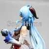 أزياء التميمة الأزياء التميمة الأزياء 24 سم أنيمي Genshin تأثير Ganyu 1/7 Plenilune Gaze Ver PVC Acture Acture Collection Doll Doll Toys Gift