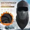 Maschera per il viso Outdoor Moto in pile Cappelli con cappuccio Turbanti Copricapo Cappello invernale caldo Maschere tattiche Addensare Inverno Sci Equitazione Cappellini da ciclismo Cuffie antirumore