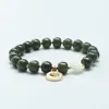 Bracelets de charme Hetian Jade Fu caractère bracelet en argent sterling femme style chinois élégant gracieux haut sens niche conception bijoux à la main