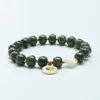 Charm armband hetian jade fu karaktär sterling silver armband kvinnlig kinesisk stil elegant graciös hög känsla nisch design hand smycken