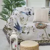 Blankets Aggcual Modern simple sofa blanket for nordic flower and bird knitted throw bed Bedspread winter tapestry XT11 231011