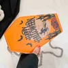 Umhängetaschen Halloween Funny Crowd Chain Bag für Damen Fashion Sense Handheld Crossbody Handy