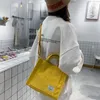 Nouveaux sacs de soirée petit sac en velours côtelé femmes épaule concepteur filles sacs à main femme Shopper bandoulière Vintage livre messager BagEvening