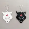 Lustre pendant Jujutsu Kaisen, boucles d'oreilles Cosplay Anime, noir et blanc, chiens divins Megumi Fushiguro323N