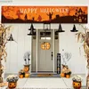 Andra festliga festförsörjningar Happy Halloween Banners Halloween Decoration for Home Ghost Pumpkin Bat Case Horror Trick eller Treat Party Supplies R231011