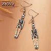 Autres accessoires de mode ZYZQ Punk Skull Witch Boucles d'oreilles unisexes exagérées personnalité drôle boucles d'oreilles fantômes amusant Halloween bijoux vente chaude Q231011