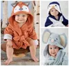 Pajamas Children's boy girl Animal Baby bathrobe baby hooded bath towel kids bath baby robe Baby cartoon towel 0-12Month 231006