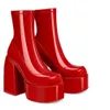 Stiefel Womans Luxusmarke Damen Plattform Dicke High Heel Party Sexy Blockabsatz Schuhe Frau 231010